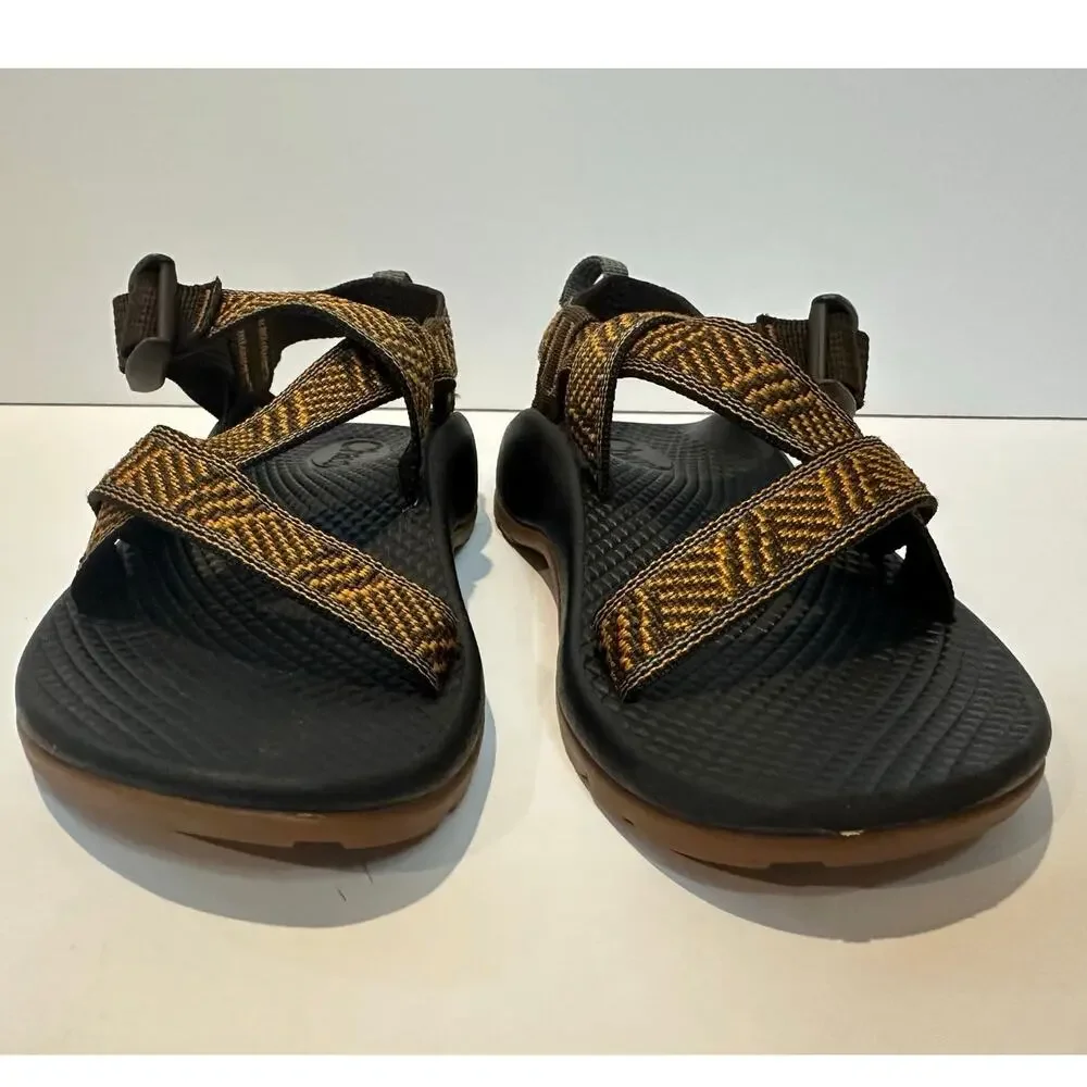 Chaco Z/1 Classic Hiking Sandals Youth Size 1 Brown Multicolor Outdoor Adventure